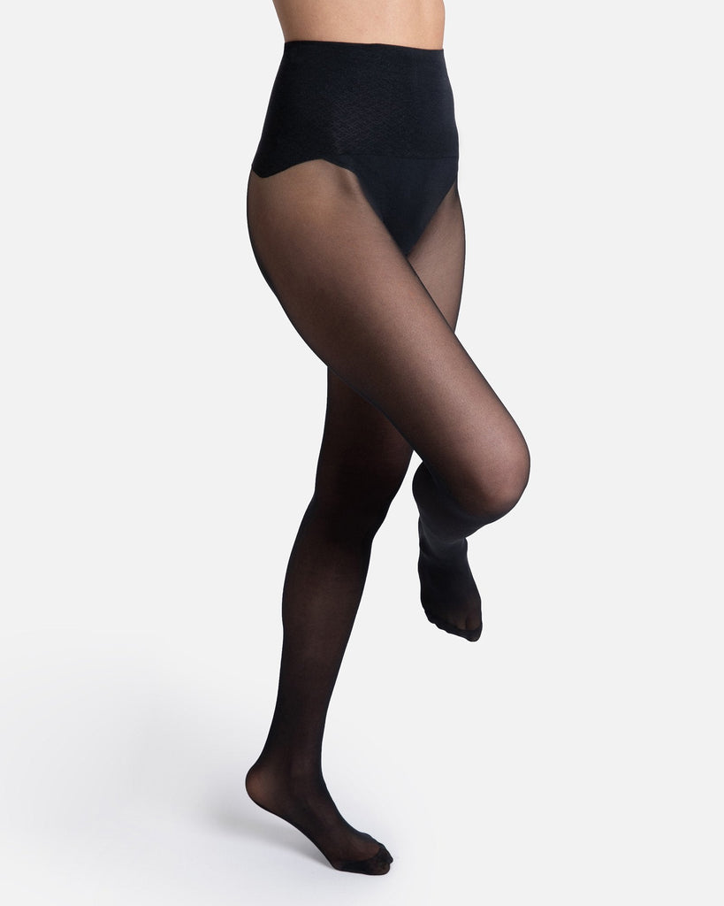  Biodegradable 30 denier Tights by Hedoine opaque sheer seamless shaping best tights for women two pair pack