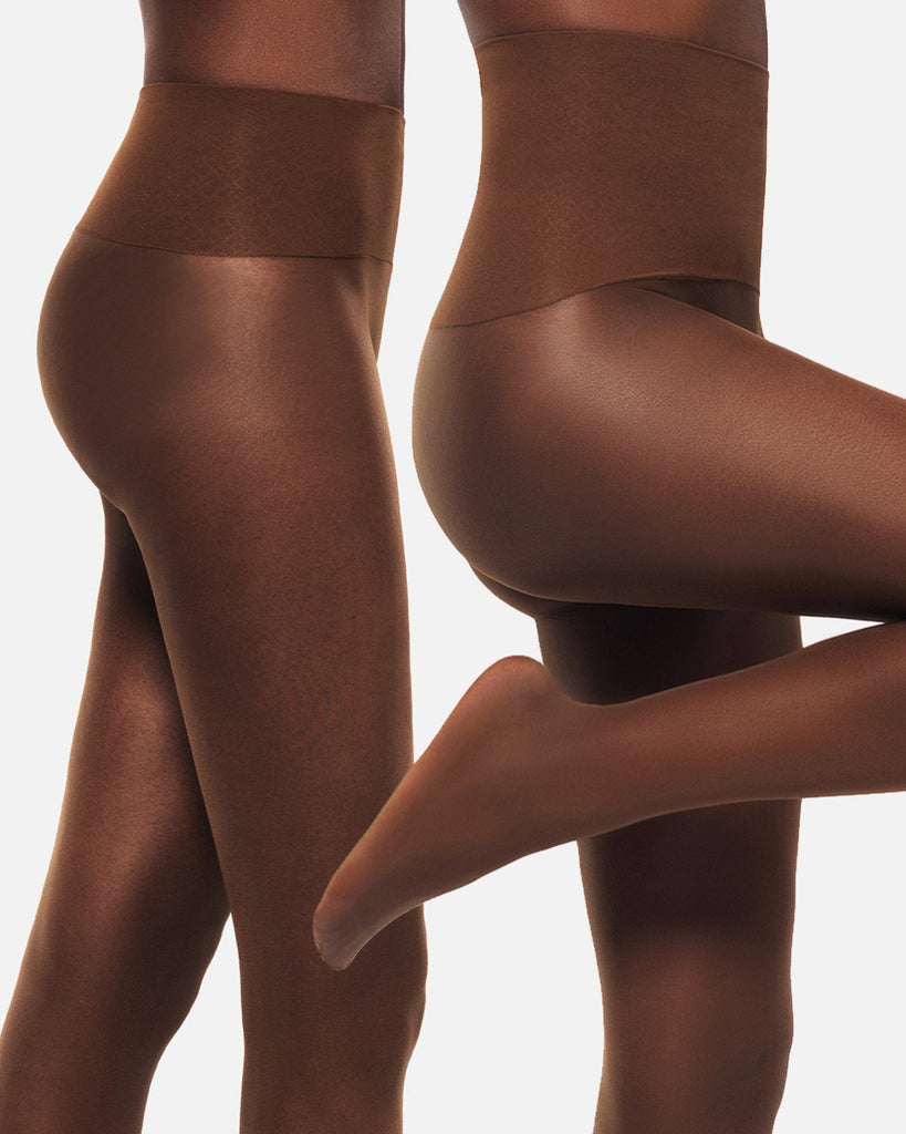Hēdoïne best nude sheer ladder-resist tights bundle two pair pack for women smooth seamless tights