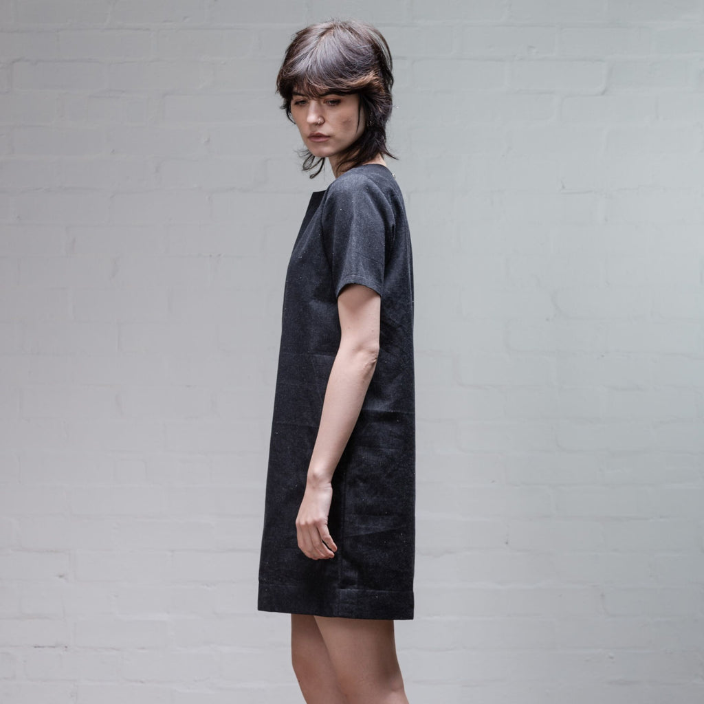 Organic Denim Dress, Black - BuyMeOnce Direct - BuyMeOnce UK