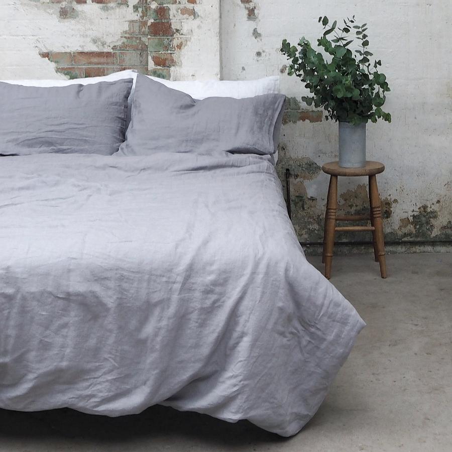 Linen Pillowcase (Pair), Dove Grey - BuyMeOnce Direct - BuyMeOnce UK