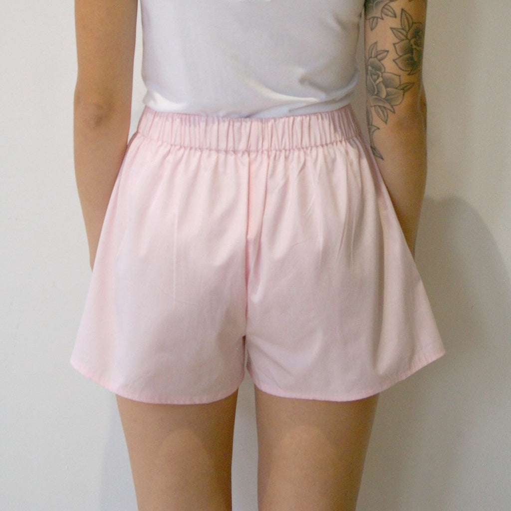 Organic Cotton Women's Poplin Shorts, Pink -  - BuyMeOnce UK